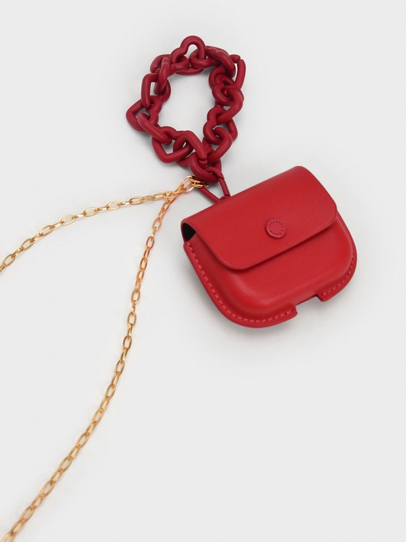 Pouches Charles & Keith Mini AirPods Rosii | 920MIRLCZ