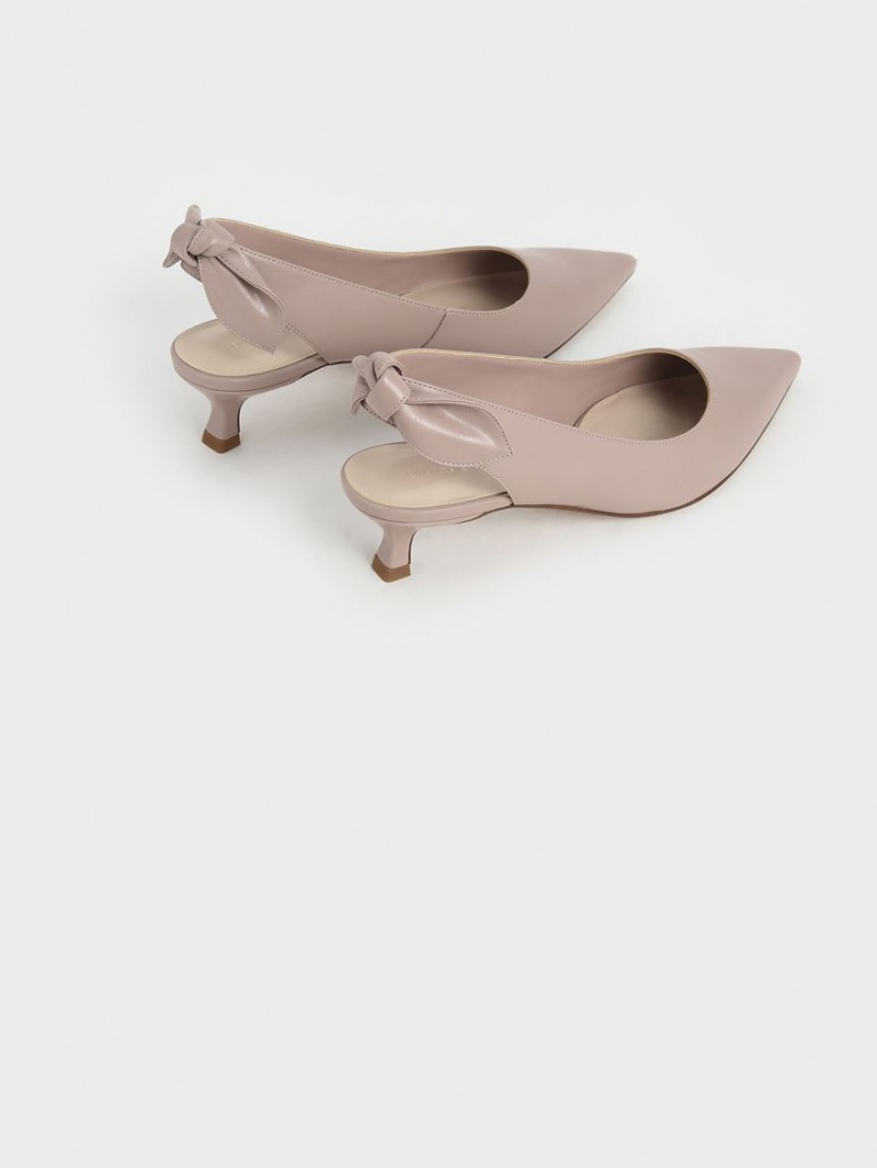 Pumps Charles & Keith Bow Slingback Roz | 302BSCUMY