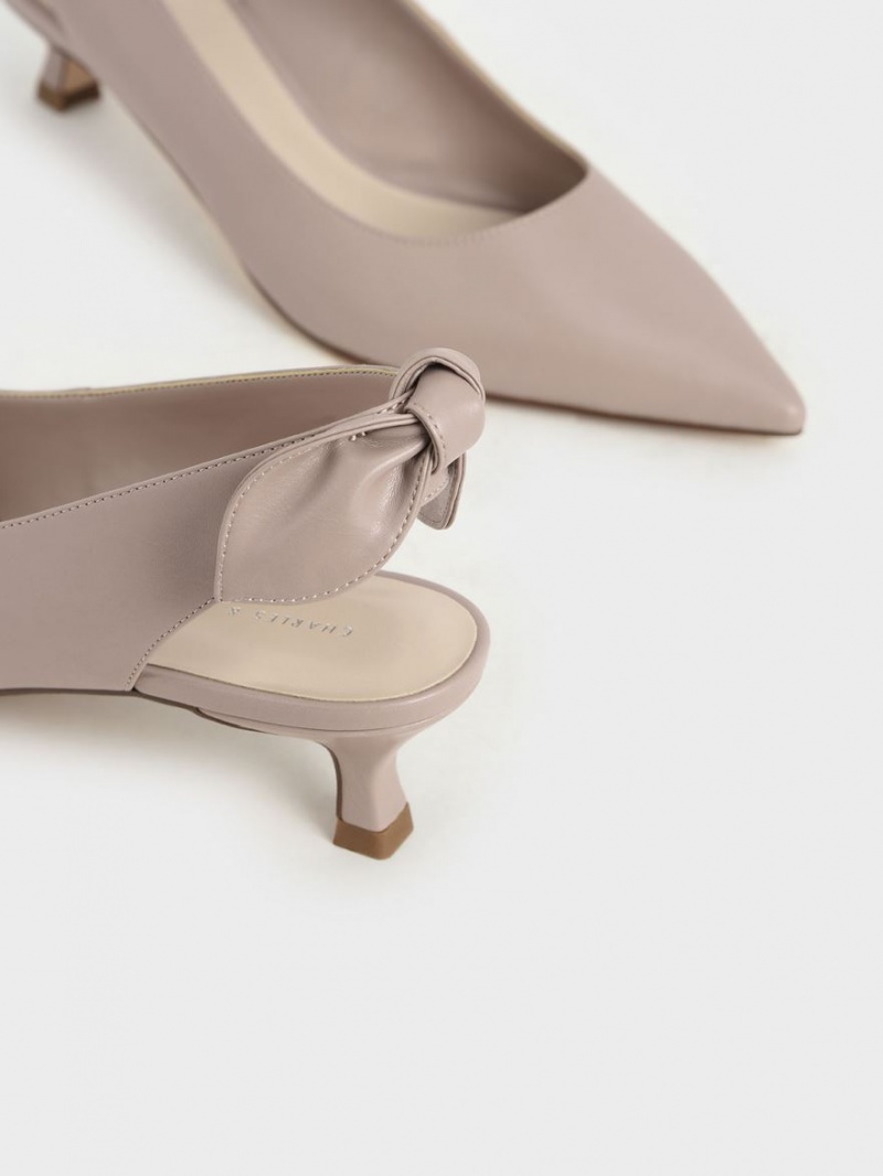Pumps Charles & Keith Bow Slingback Roz | 302BSCUMY