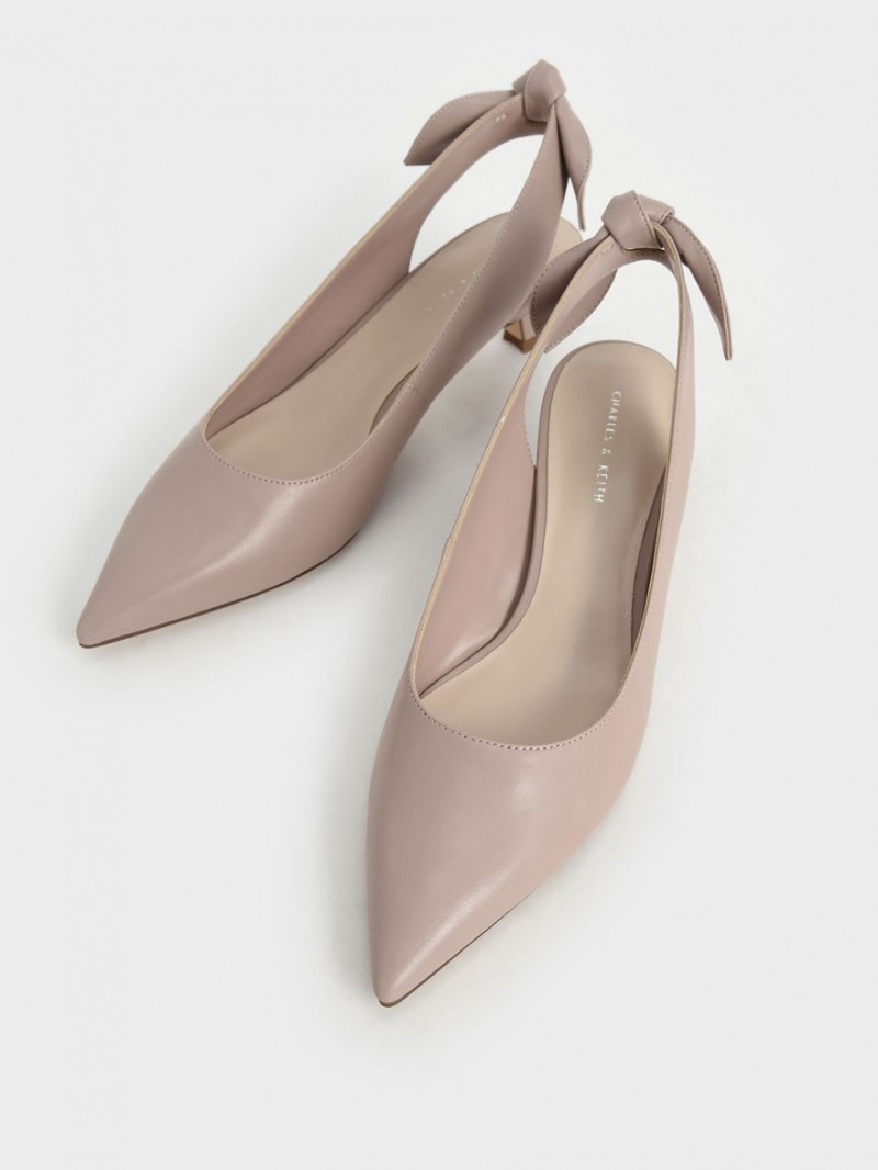 Pumps Charles & Keith Bow Slingback Roz | 302BSCUMY