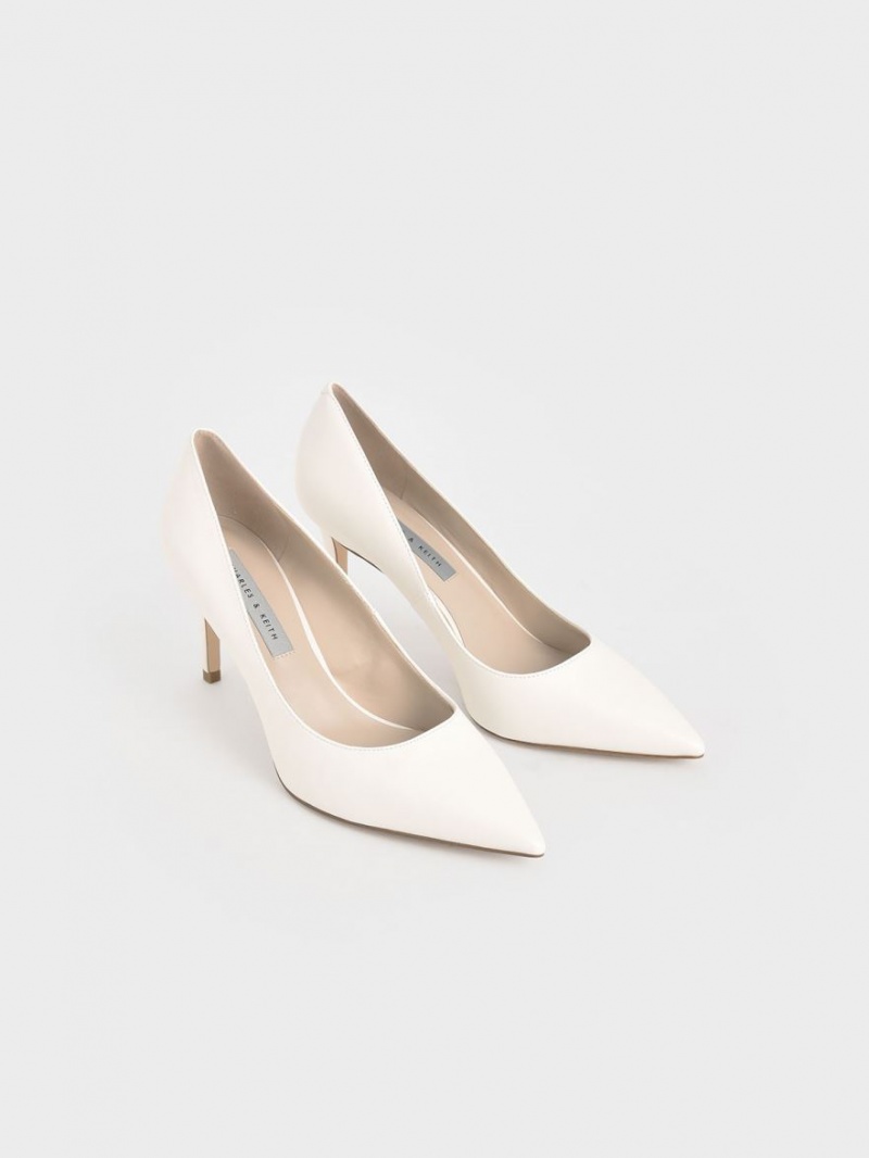 Pumps Charles & Keith Clasici Stiletto Heel Albi | 523EPDMFB