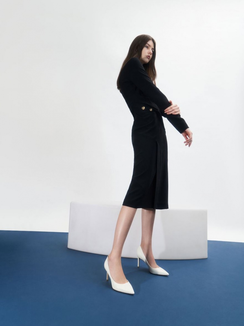 Pumps Charles & Keith Clasici Stiletto Heel Albi | 523EPDMFB