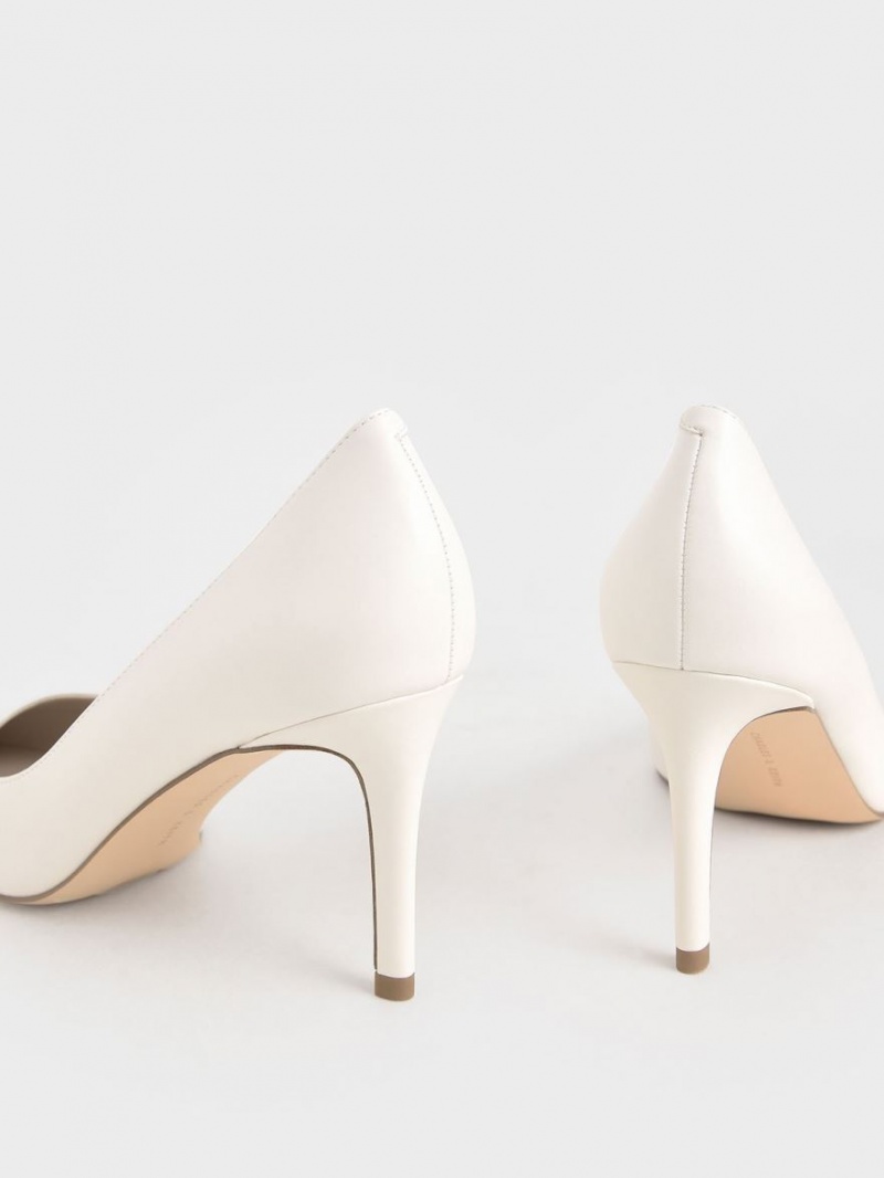 Pumps Charles & Keith Clasici Stiletto Heel Albi | 523EPDMFB