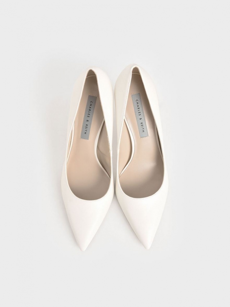 Pumps Charles & Keith Clasici Stiletto Heel Albi | 523EPDMFB