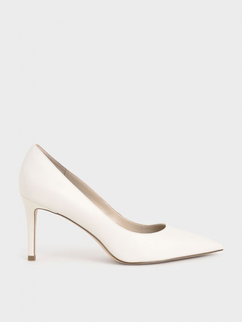 Pumps Charles & Keith Clasici Stiletto Heel Albi | 523EPDMFB