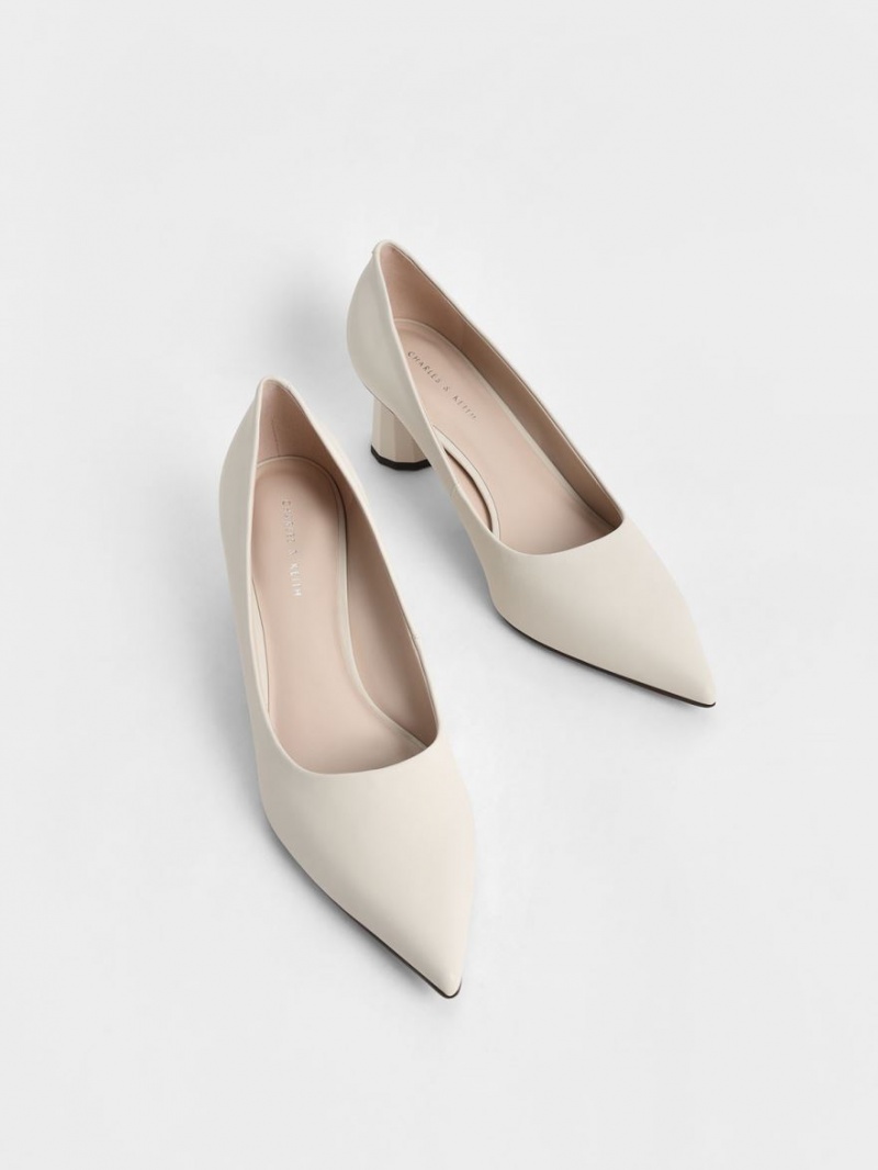 Pumps Charles & Keith Cone Heel Pointed-Bombeu Albi | 407KXABUO