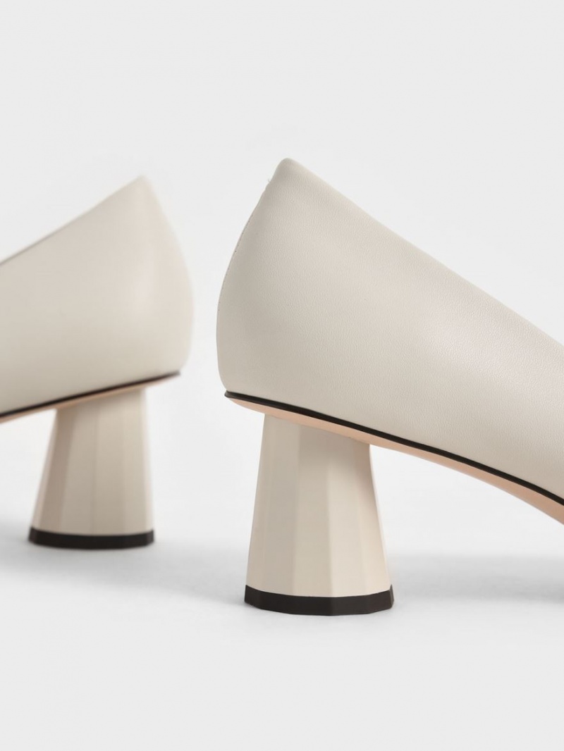 Pumps Charles & Keith Cone Heel Pointed-Bombeu Albi | 407KXABUO
