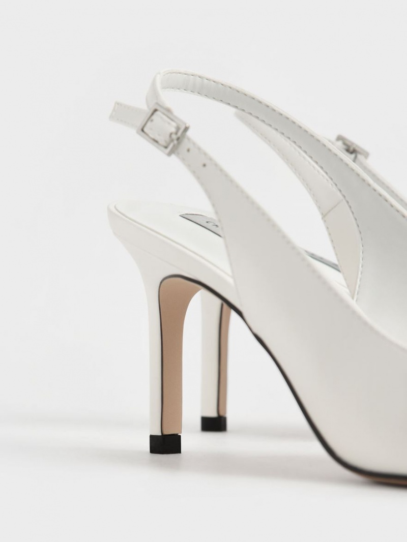 Pumps Charles & Keith Cut-Out Slingback Stiletto Albi | 647SVWNFT