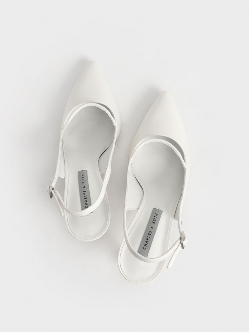 Pumps Charles & Keith Cut-Out Slingback Stiletto Albi | 647SVWNFT