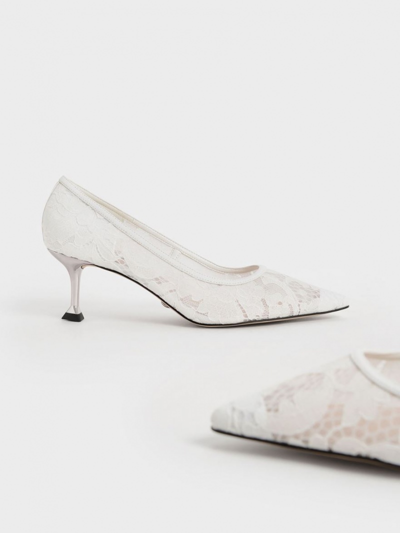 Pumps Charles & Keith Dantela Sculptural Heel Albi | 430OYTMSL