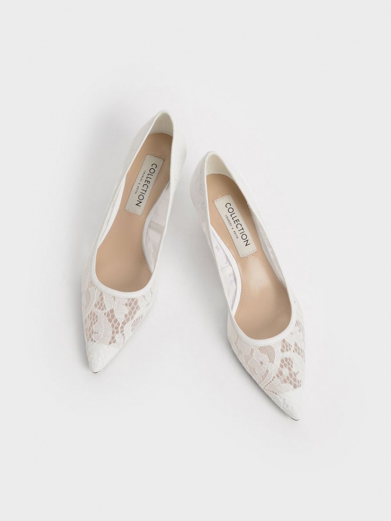 Pumps Charles & Keith Dantela Sculptural Heel Albi | 430OYTMSL