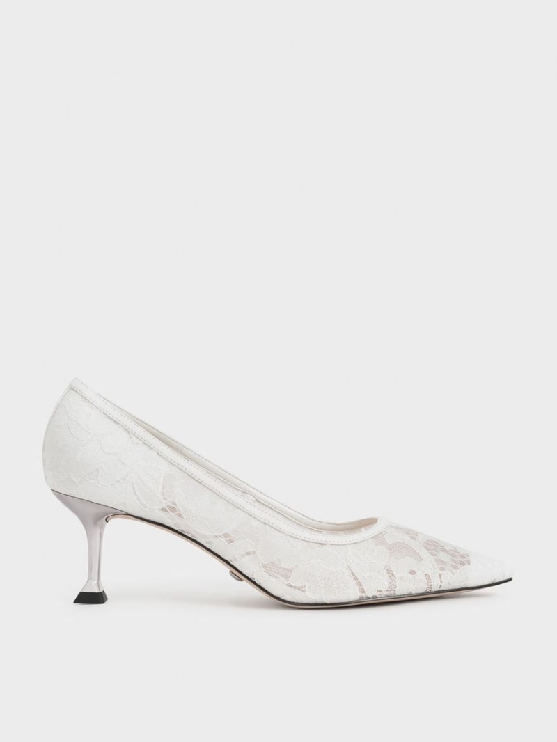 Pumps Charles & Keith Dantela Sculptural Heel Albi | 430OYTMSL