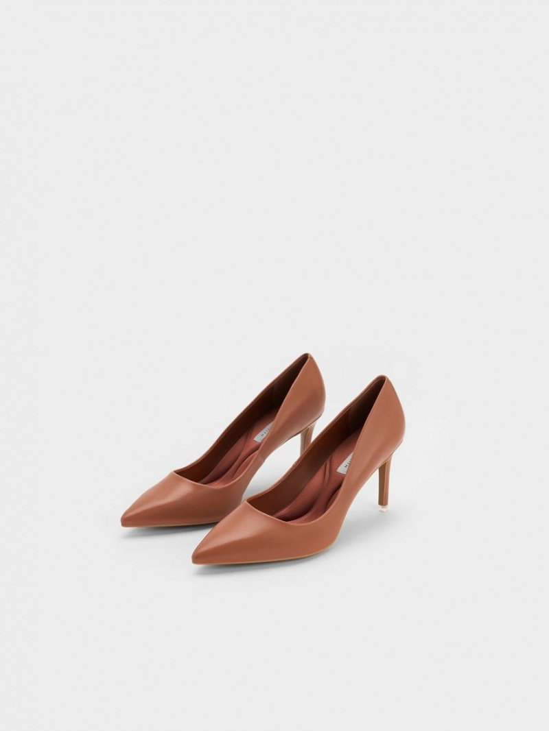 Pumps Charles & Keith Emmy Pointed-Bombeu Maro | 583ZAQNXJ