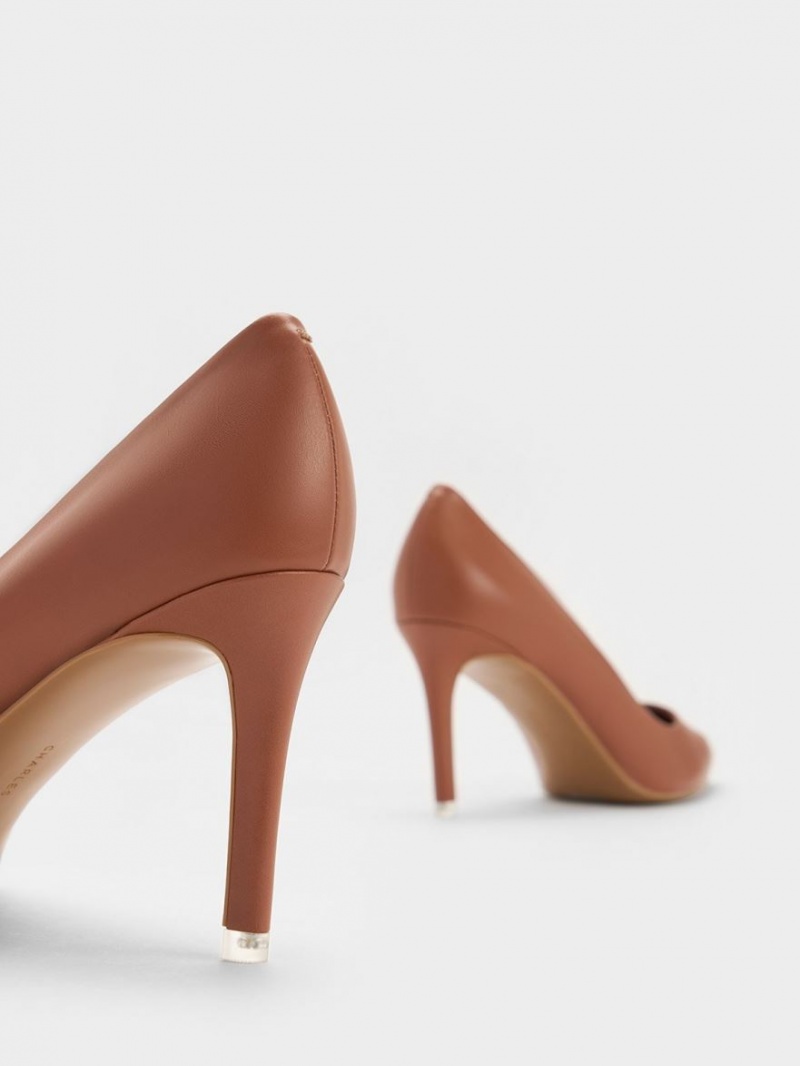 Pumps Charles & Keith Emmy Pointed-Bombeu Maro | 583ZAQNXJ