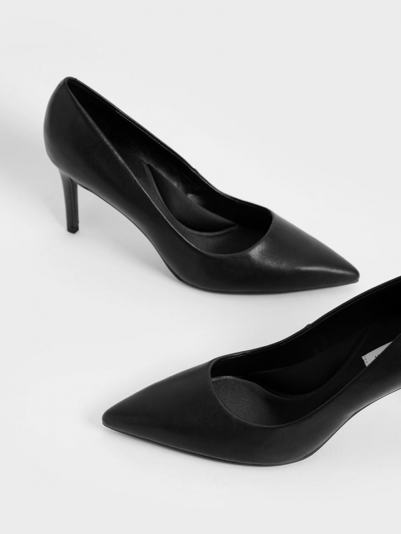 Pumps Charles & Keith Emmy Pointed-Bombeu Negrii | 958MRSDOA