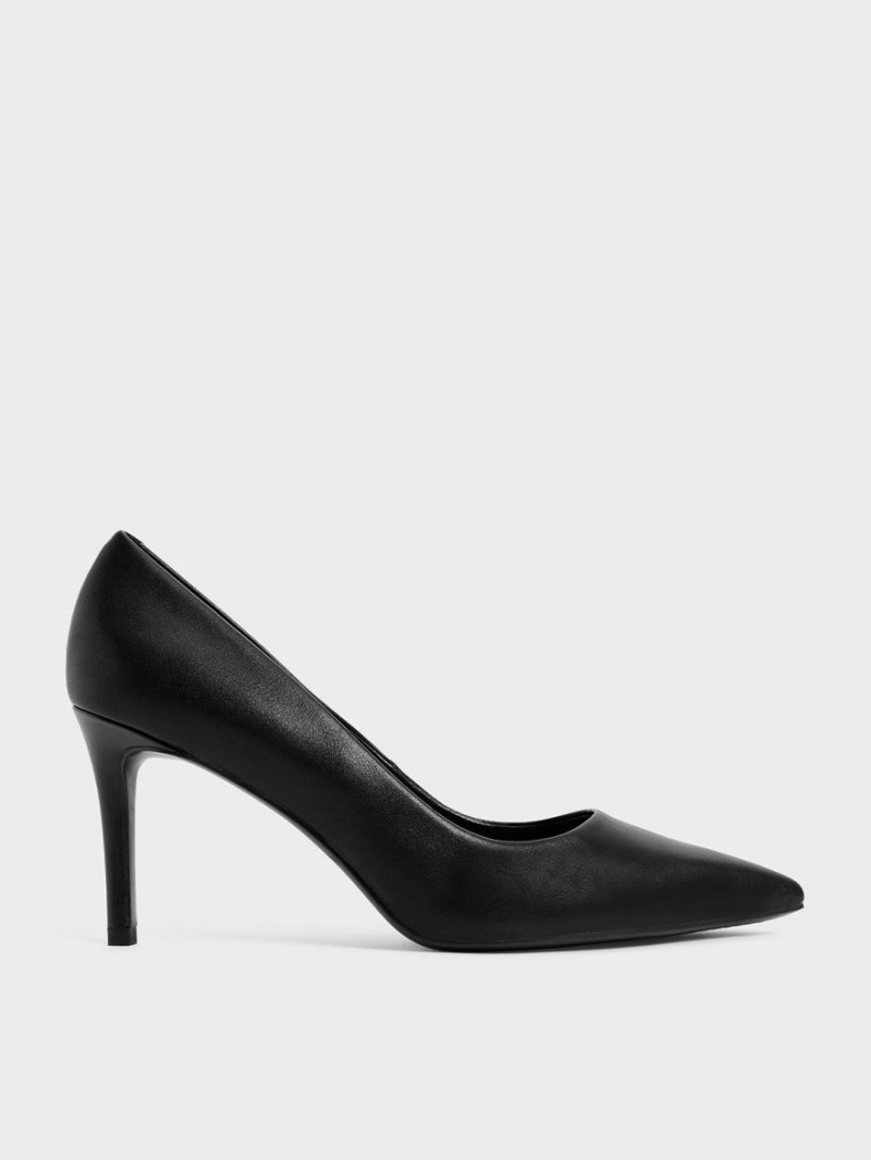 Pumps Charles & Keith Emmy Pointed-Bombeu Negrii | 958MRSDOA