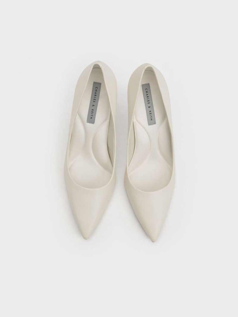 Pumps Charles & Keith Emmy Pointed-Bombeu Albi | 389LKDJFW