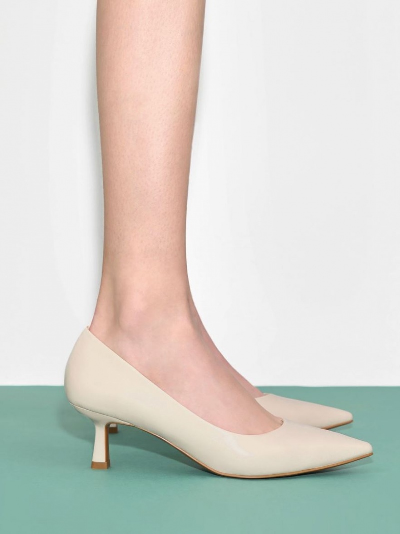 Pumps Charles & Keith Emmy Pointed Kitten Heel Albi | 873ZTADPX