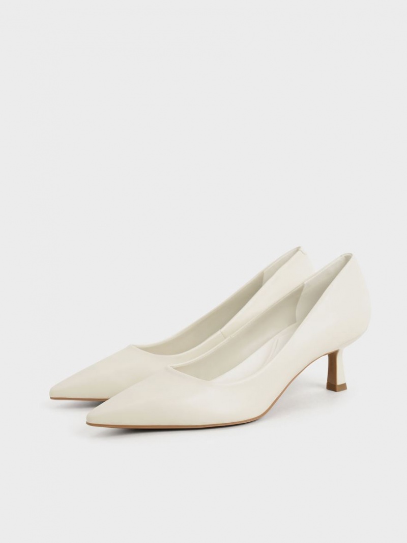 Pumps Charles & Keith Emmy Pointed Kitten Heel Albi | 873ZTADPX