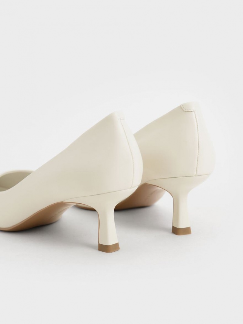Pumps Charles & Keith Emmy Pointed Kitten Heel Albi | 873ZTADPX