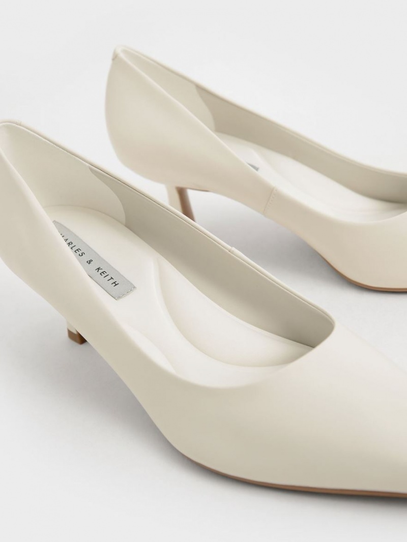 Pumps Charles & Keith Emmy Pointed Kitten Heel Albi | 873ZTADPX