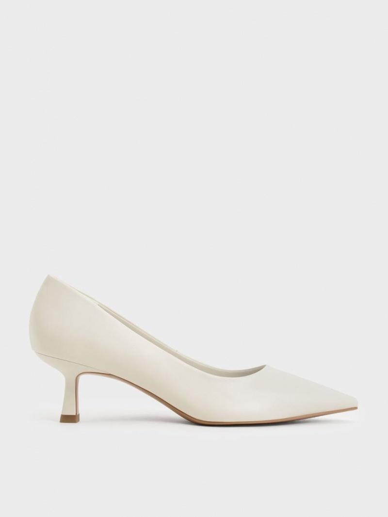 Pumps Charles & Keith Emmy Pointed Kitten Heel Albi | 873ZTADPX