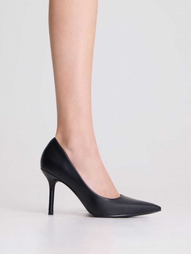Pumps Charles & Keith Emmy Stiletto Heel Negrii | 460VBEASG
