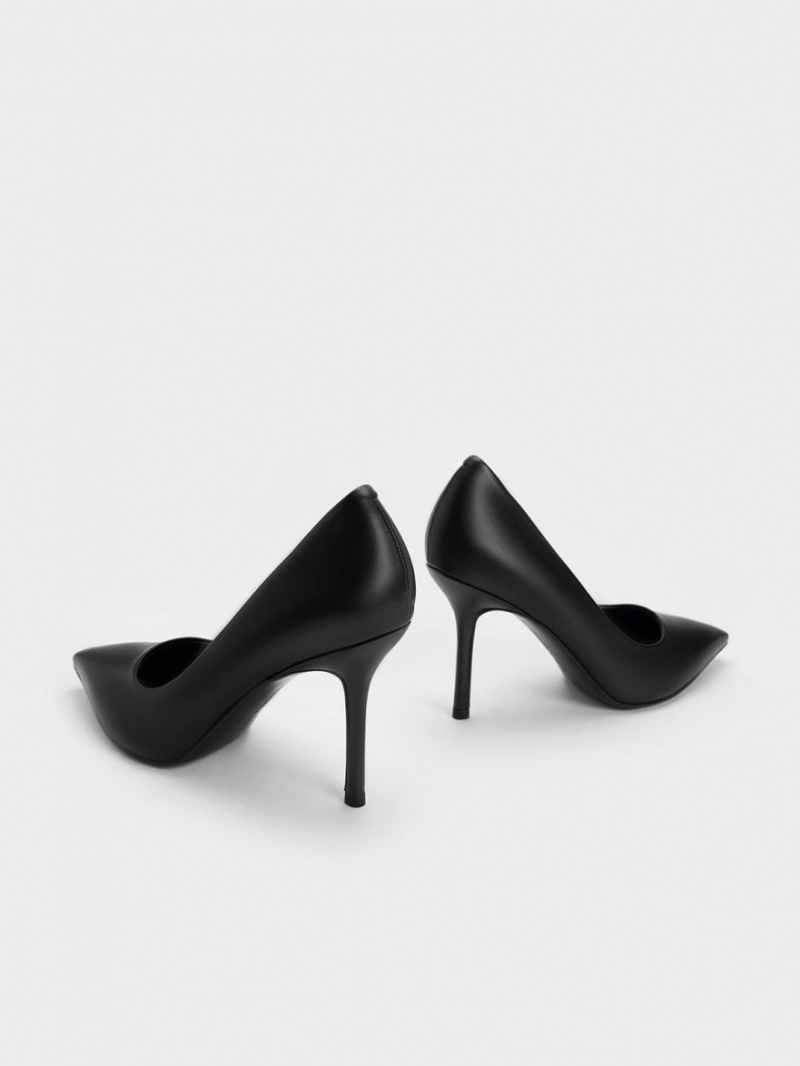 Pumps Charles & Keith Emmy Stiletto Heel Negrii | 460VBEASG