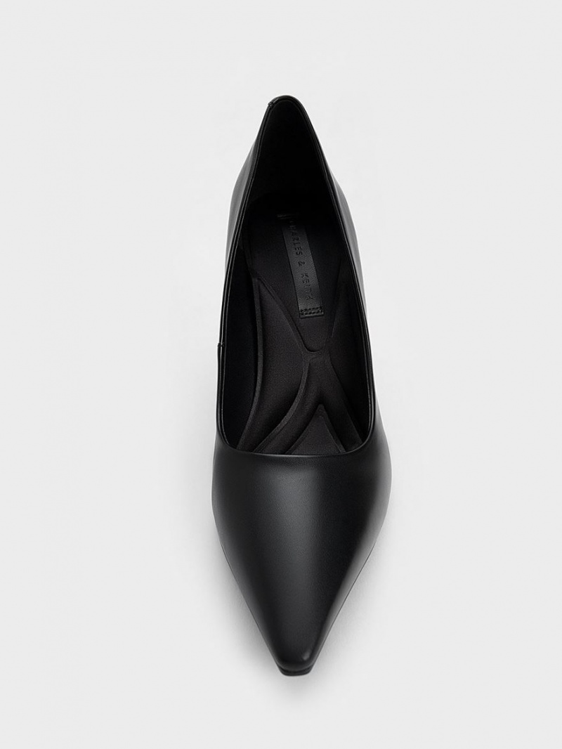 Pumps Charles & Keith Emmy Stiletto Heel Negrii | 460VBEASG