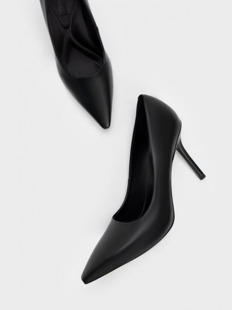 Pumps Charles & Keith Emmy Stiletto Heel Negrii | 460VBEASG
