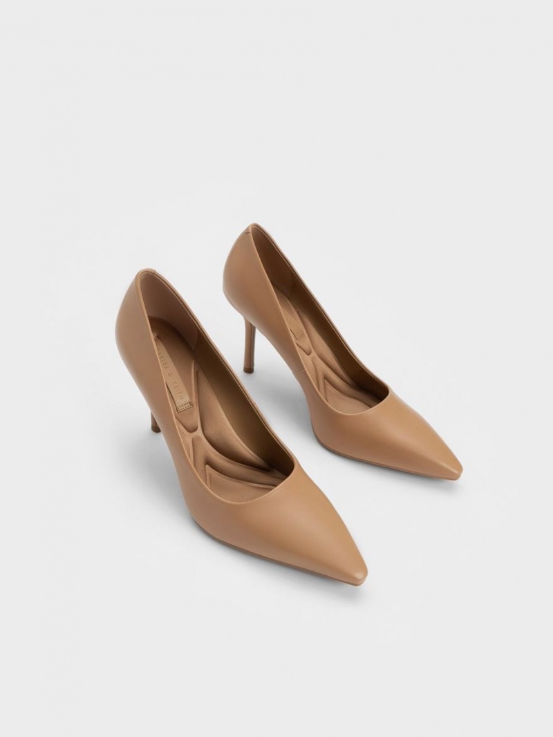Pumps Charles & Keith Emmy Stiletto Heel Maro | 624OQSTYD