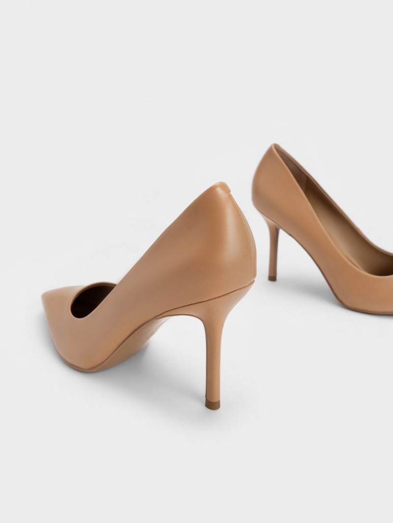 Pumps Charles & Keith Emmy Stiletto Heel Maro | 624OQSTYD
