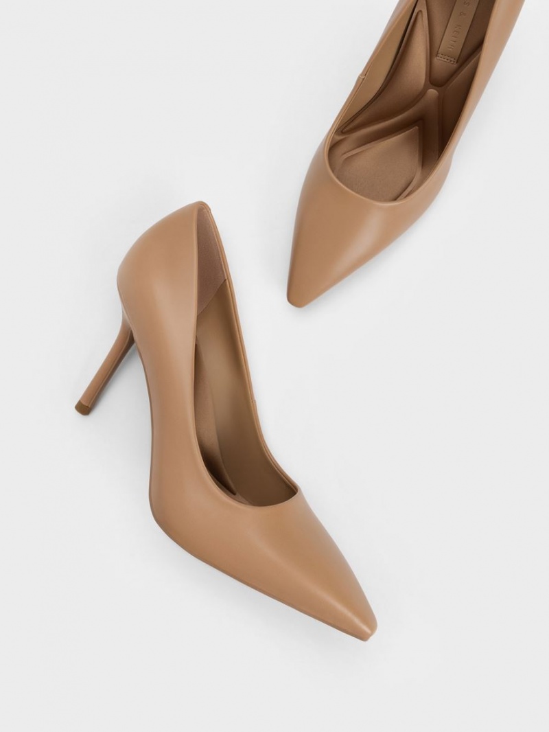 Pumps Charles & Keith Emmy Stiletto Heel Maro | 624OQSTYD