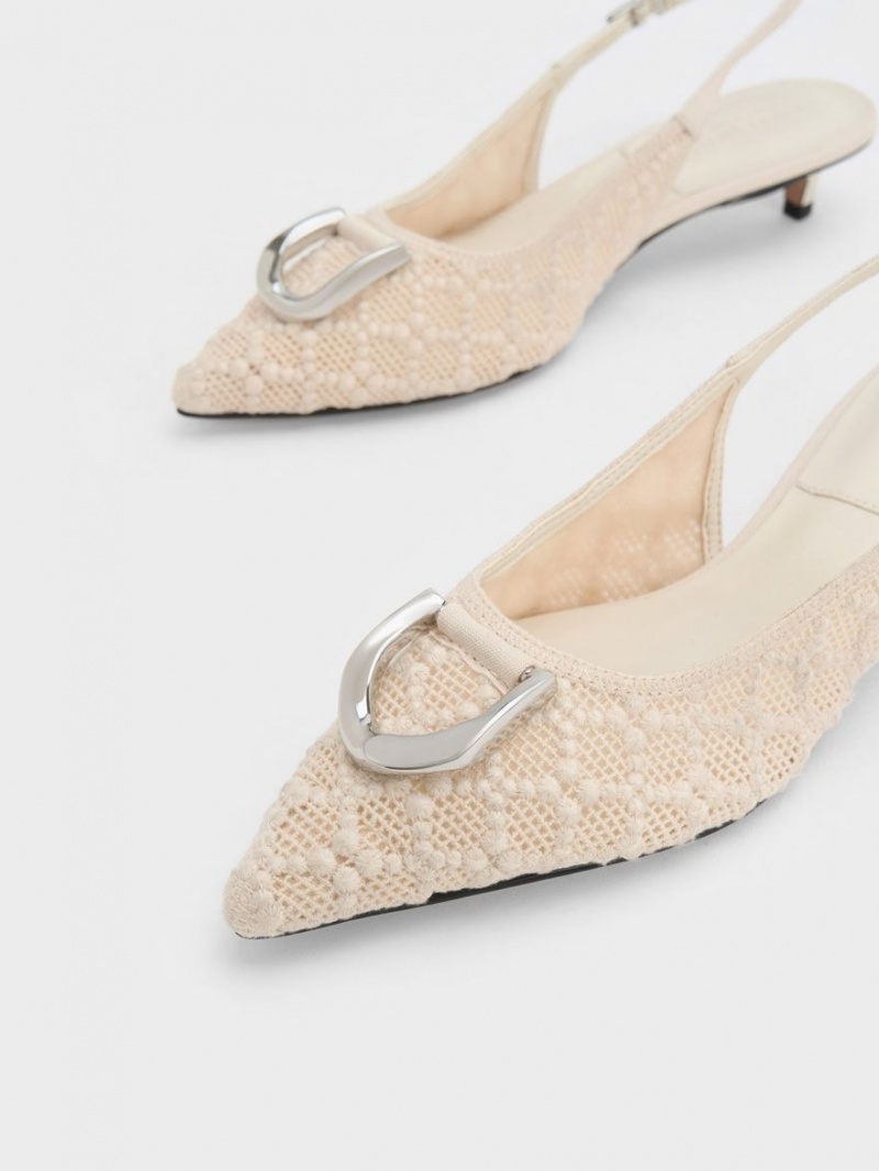 Pumps Charles & Keith Gabine Patterned Slingback Albi | 172YLATEG