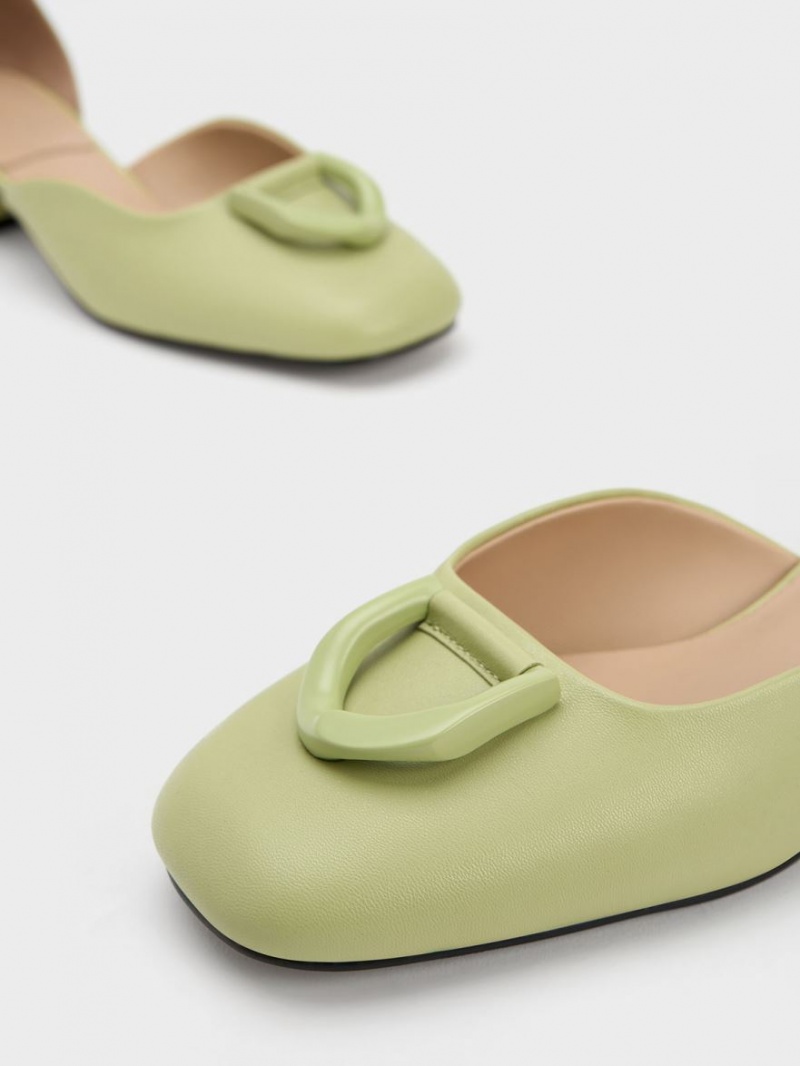 Pumps Charles & Keith Gabine Piele D'Orsay Verzi | 723SZJUXF