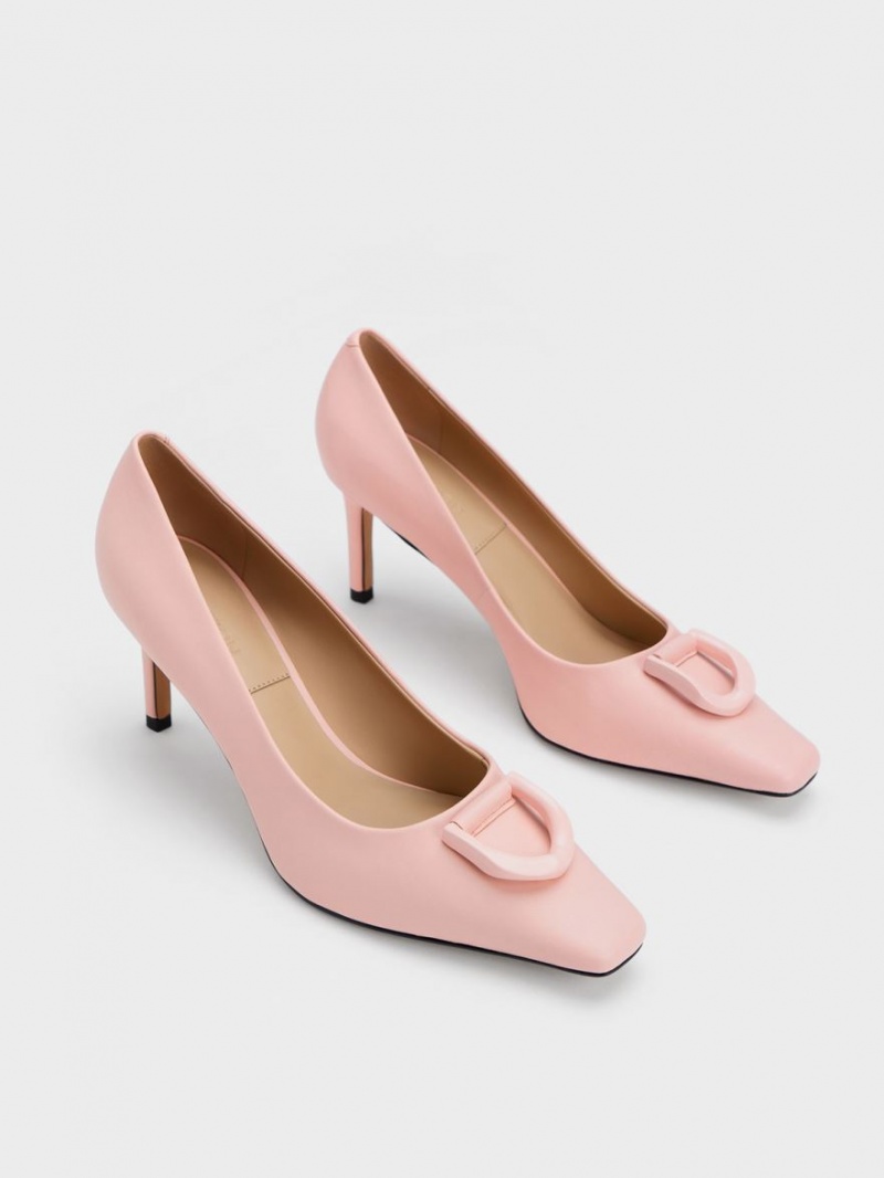 Pumps Charles & Keith Gabine Piele Tapered Roz | 183DASBUZ