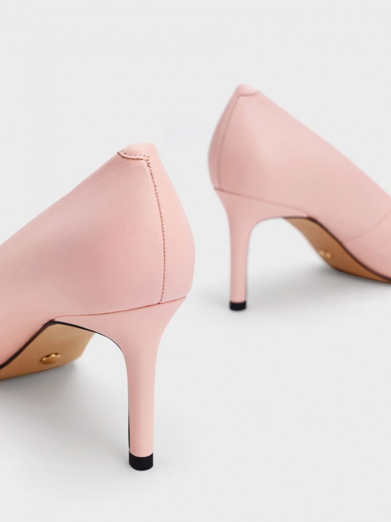 Pumps Charles & Keith Gabine Piele Tapered Roz | 183DASBUZ