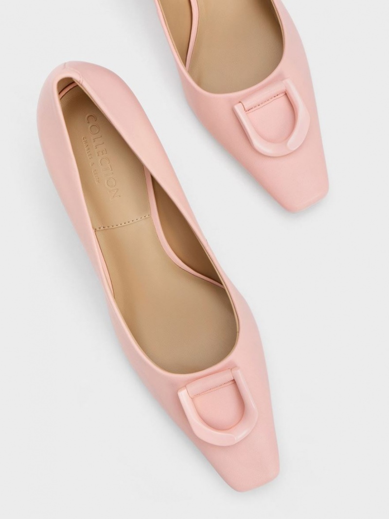 Pumps Charles & Keith Gabine Piele Tapered Roz | 183DASBUZ