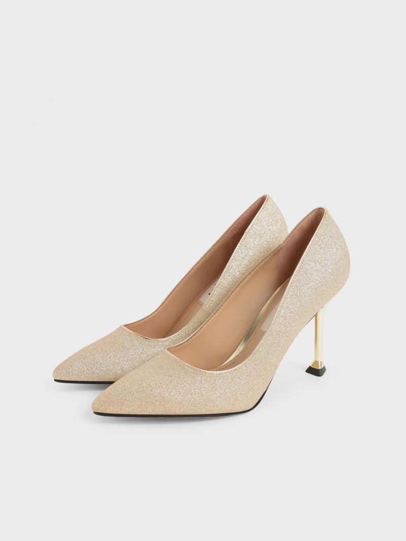 Pumps Charles & Keith Glittered Sculptural Stiletto Heel Aurii | 912ZTUPVR