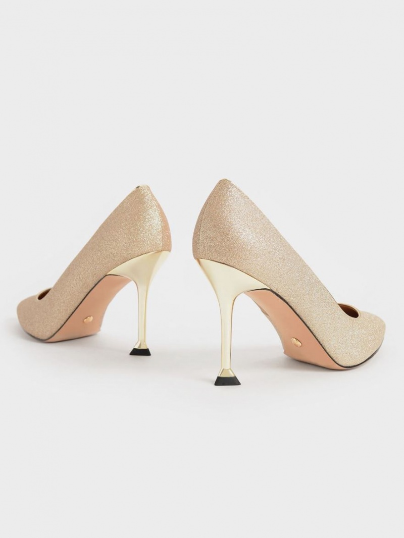 Pumps Charles & Keith Glittered Sculptural Stiletto Heel Aurii | 912ZTUPVR