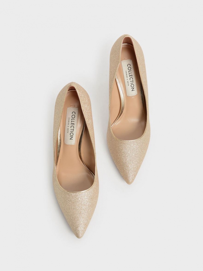 Pumps Charles & Keith Glittered Sculptural Stiletto Heel Aurii | 912ZTUPVR
