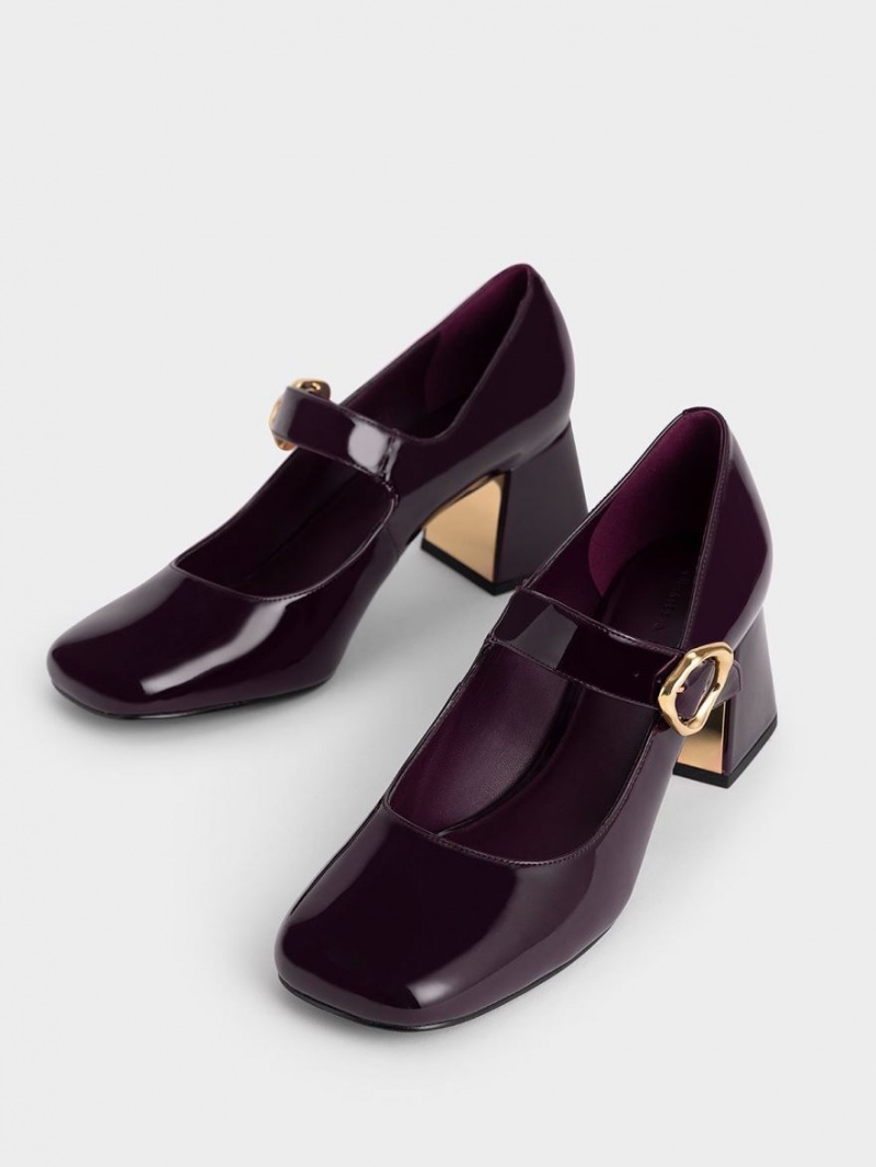 Pumps Charles & Keith Lacuita Buckled Mary Jane Visinii | 261VFRLOY
