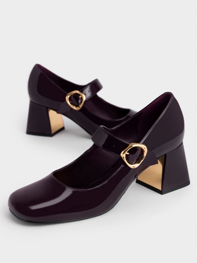 Pumps Charles & Keith Lacuita Buckled Mary Jane Visinii | 261VFRLOY