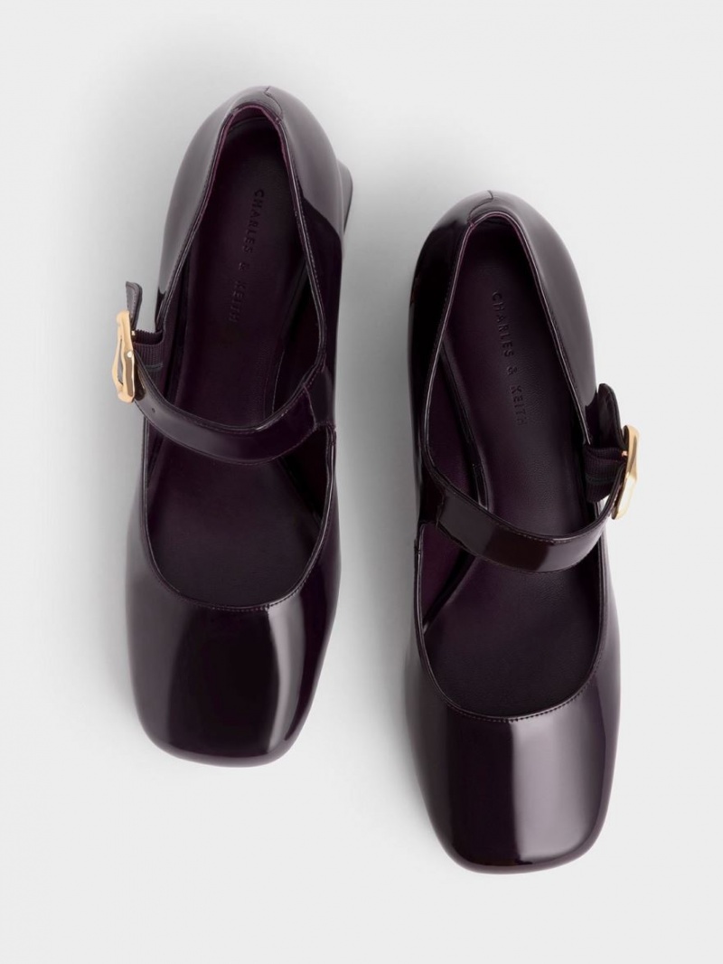 Pumps Charles & Keith Lacuita Buckled Mary Jane Visinii | 261VFRLOY