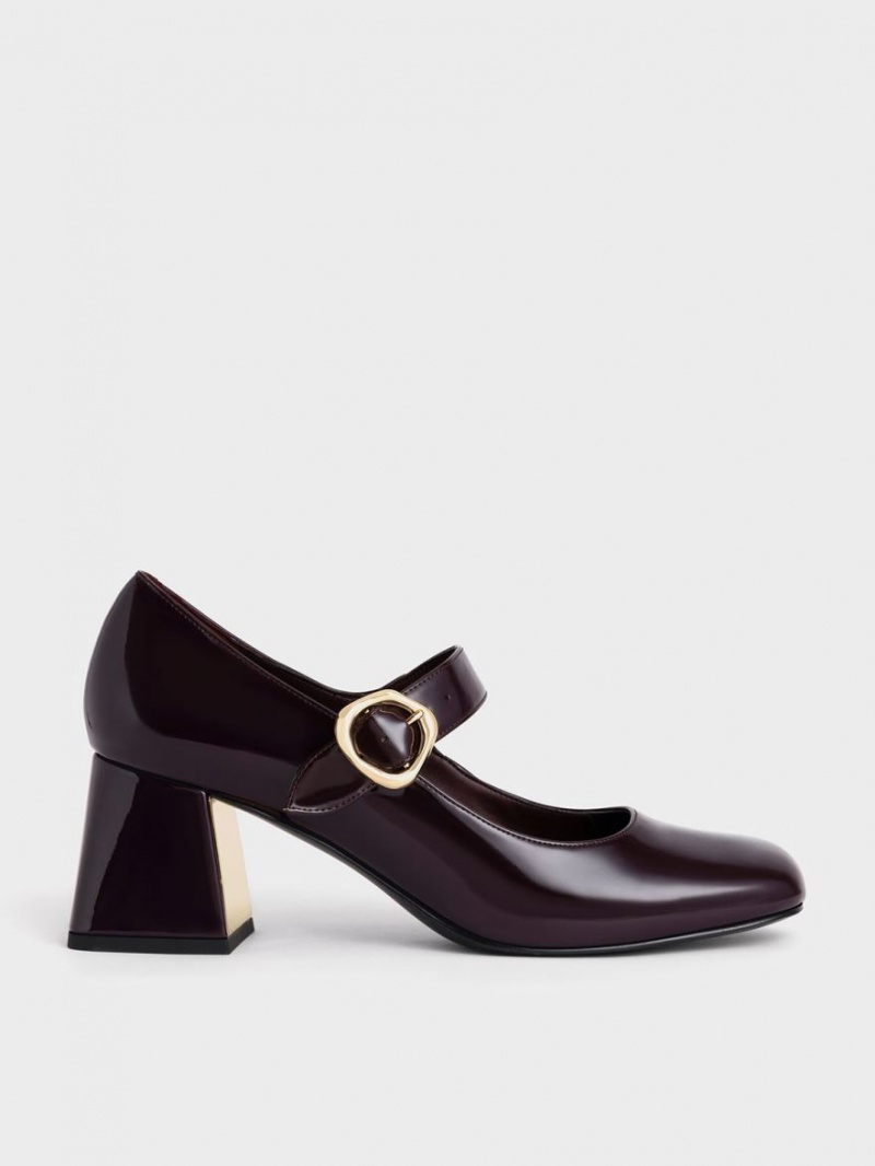 Pumps Charles & Keith Lacuita Buckled Mary Jane Visinii | 261VFRLOY