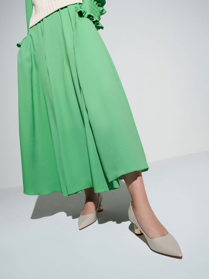 Pumps Charles & Keith Metallic Sculptural Heel Albi | 409VBKFYU