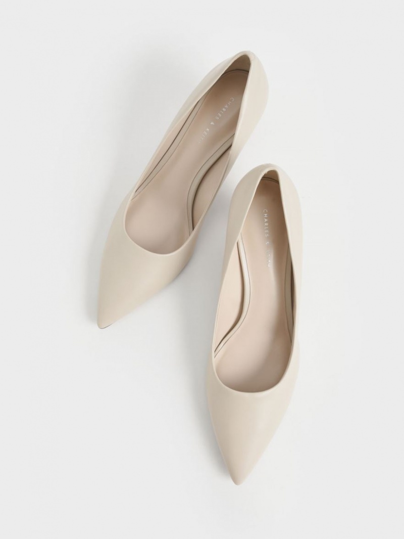 Pumps Charles & Keith Metallic Sculptural Heel Albi | 409VBKFYU