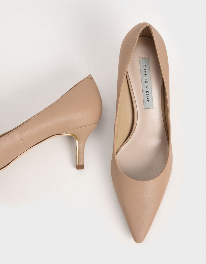 Pumps Charles & Keith Pointed Bombeu Maro | 985JFLGAD