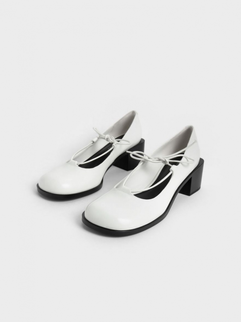 Pumps Charles & Keith Ribbon-Tie Mary Jane Albi | 394EYPRFX