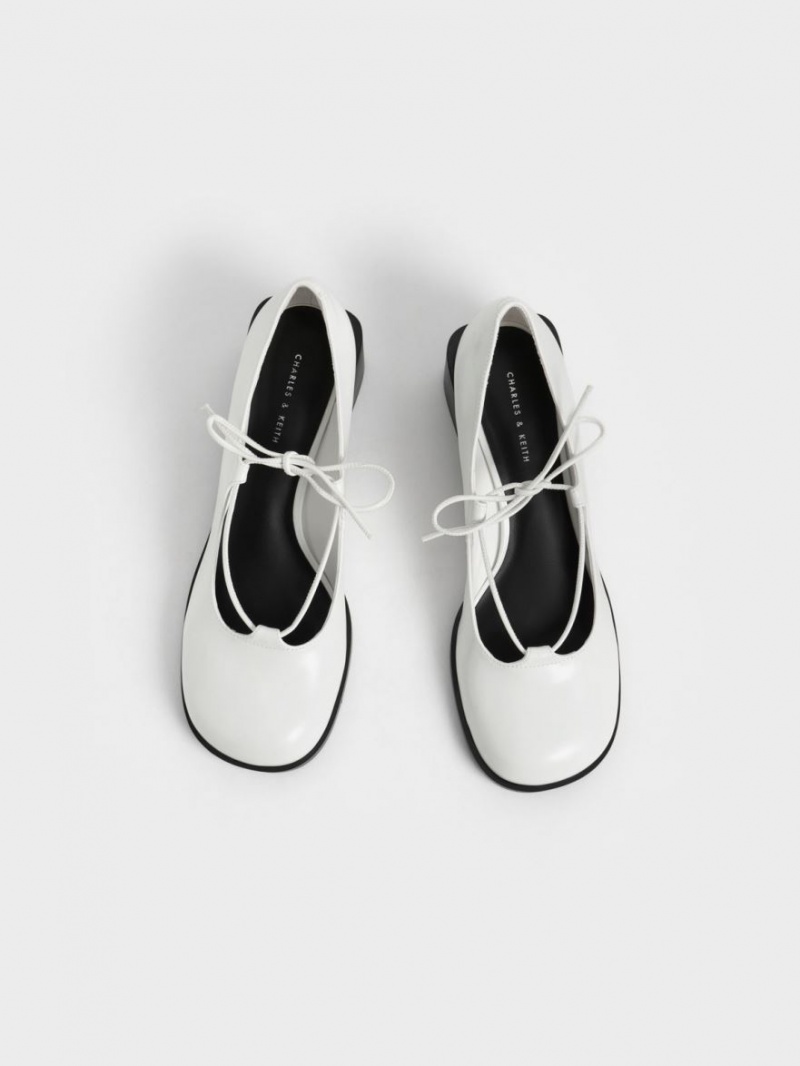 Pumps Charles & Keith Ribbon-Tie Mary Jane Albi | 394EYPRFX